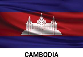 Cambodia flag design vector