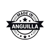 Anguilla stamp design vector