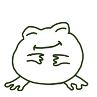 mignon, gai, grenouille, dessin animé, caractère, revêtir art png