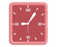 objet - horloge de forme carrée png
