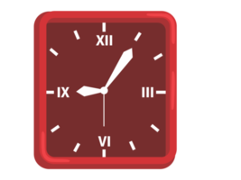Object - Clock with Square shape png