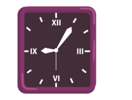objeto - relógio com formato quadrado png
