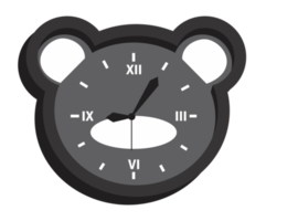 Object - Clock with Bear shape png