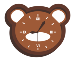 Object - Clock with Bear shape png