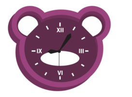 Object - Clock with Bear shape png