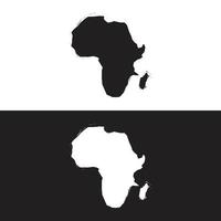 diseño abstracto de la plantilla del logotipo del mapa del continente africano, viajes y excursiones en África. con el concepto de diseño vectorial. vector