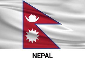 Nepal flag design vector