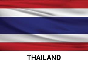 Thailand flag design vector