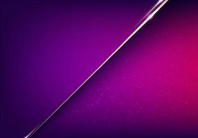 Abstract luxury purple and pink gradient paper cut background with golden diagonal line and glitter lighting effect vector