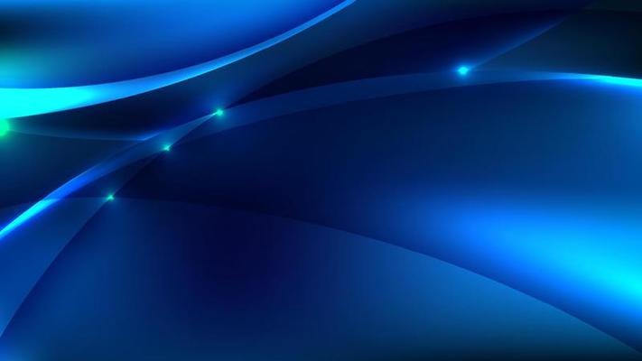 Abstract technology blue neon glowing energy light effect on dark background