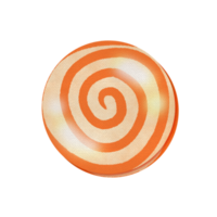 lindo caramelo halloween acuarela clipart png