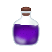 Cute witch potion halloween watercolor clipart png