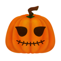 Cute pumpkin halloween watercolor clipart png