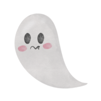 mignon fantôme halloween clipart aquarelle png