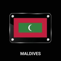 Maldives flag design vector