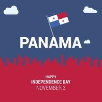 vector de diseño del día de la independencia de panamá