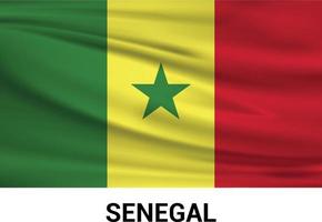 Senegal flags design vector