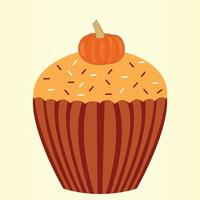 Pumpkin Cupcakes Vector
