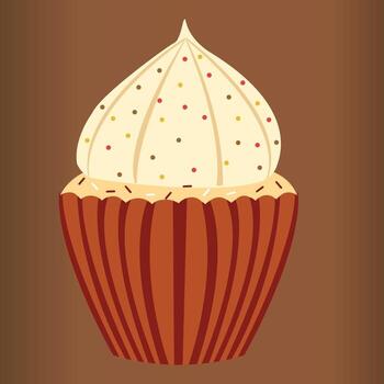 vector de cupcakes de calabaza