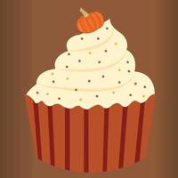 Pumpkin Cupcakes Vector