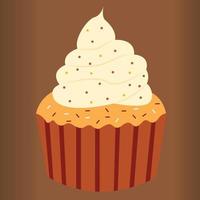 vector de cupcakes de calabaza