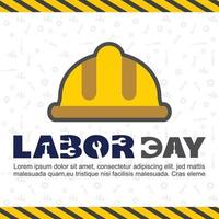 Celebrating labour day design with typography vector