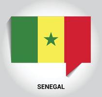 Senegal flags design vector