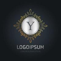 Alphabetic logo design with elegent design and typography vector