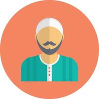 muslim man vector illustration on a background.Premium quality symbols.vector icons for concept and graphic design.