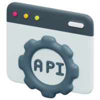 api 3d rendere icona illustrazione png