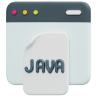 java 3d-render-symbol-illustration png