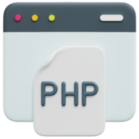 php 3d geven icoon illustratie png