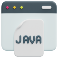 java 3d-render-symbol-illustration png