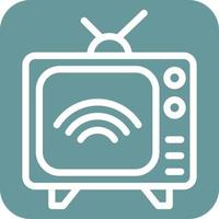 Smart Tv Icon Style vector