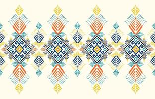 Gemetric ethnic oriental pattern. Traditional sealess pattern cool color tone. Design for background,carpet,wallpaper,clothing,wrapping,batic,fabric,print,tile,vector illustraion.embroidery style. vector