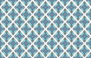 Gemetric ethnic oriental pattern. Traditional sealess pattern cool color tone. Design for background,carpet,wallpaper,clothing,wrapping,batic,fabric,print,tile,vector illustraion.embroidery style. vector
