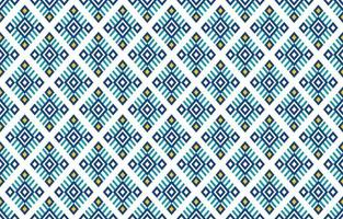 Gemetric ethnic oriental pattern. Traditional sealess pattern cool color tone. Design for background,carpet,wallpaper,clothing,wrapping,batic,fabric,print,tile,vector illustraion.embroidery style. vector