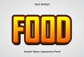 efecto de texto de comida con estilo gráfico y editable.efecto de texto de comida con estilo gráfico y editable. vector