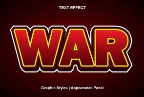 war text effect with graphic style and editable.war text effect with graphic style and editable. vector