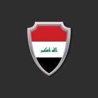 ilustración de la plantilla de la bandera de irak vector