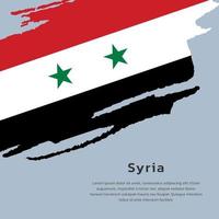 Illustration of Syria flag Template vector