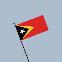 ilustración de la plantilla de la bandera de timor leste vector