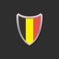 Illustration of Belgium flag Template vector