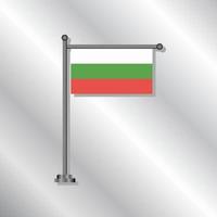 ilustración de plantilla de bandera de bulgaria vector