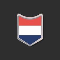 Illustration of Netherlands flag Template vector