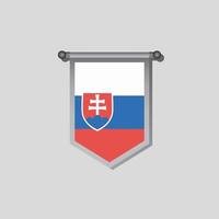 Illustration of Slovakia flag Template vector