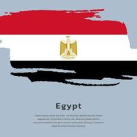 ilustración de la plantilla de la bandera de egipto vector