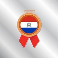 Illustration of Paraguay flag Template vector