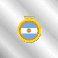 ilustración de plantilla de bandera argentina vector