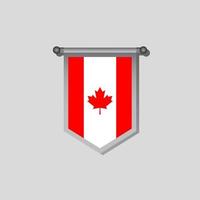 Illustration of Canada flag Template vector